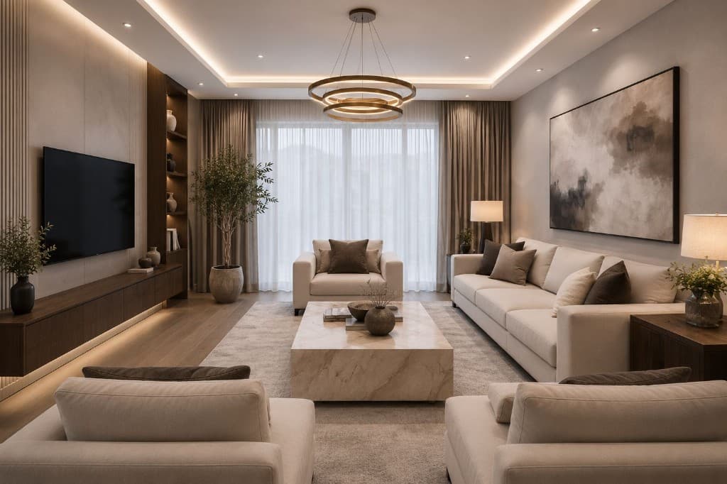 Sculptural Chandelier Lounge