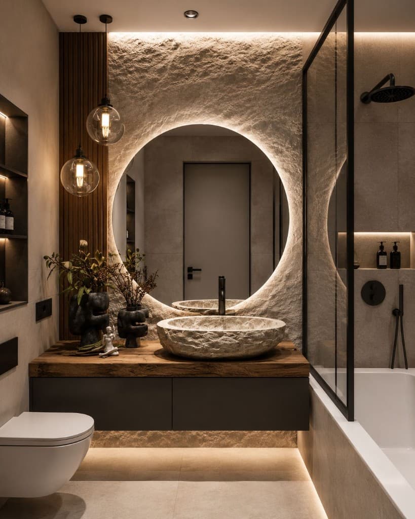 Stone Arch Powder Room