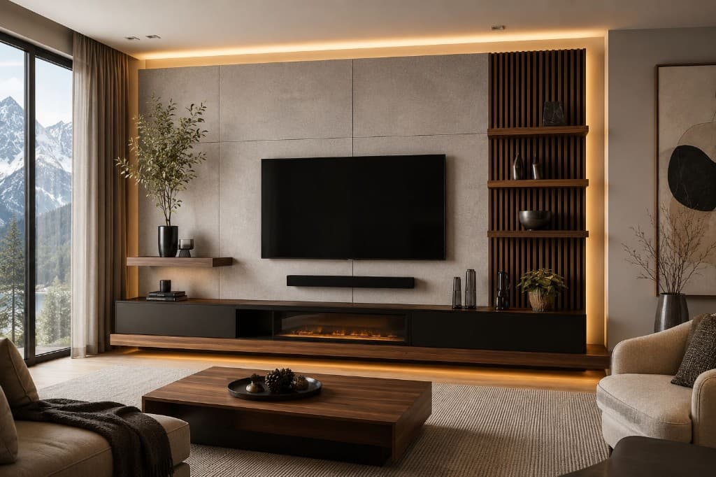 Alpine View Media Wall