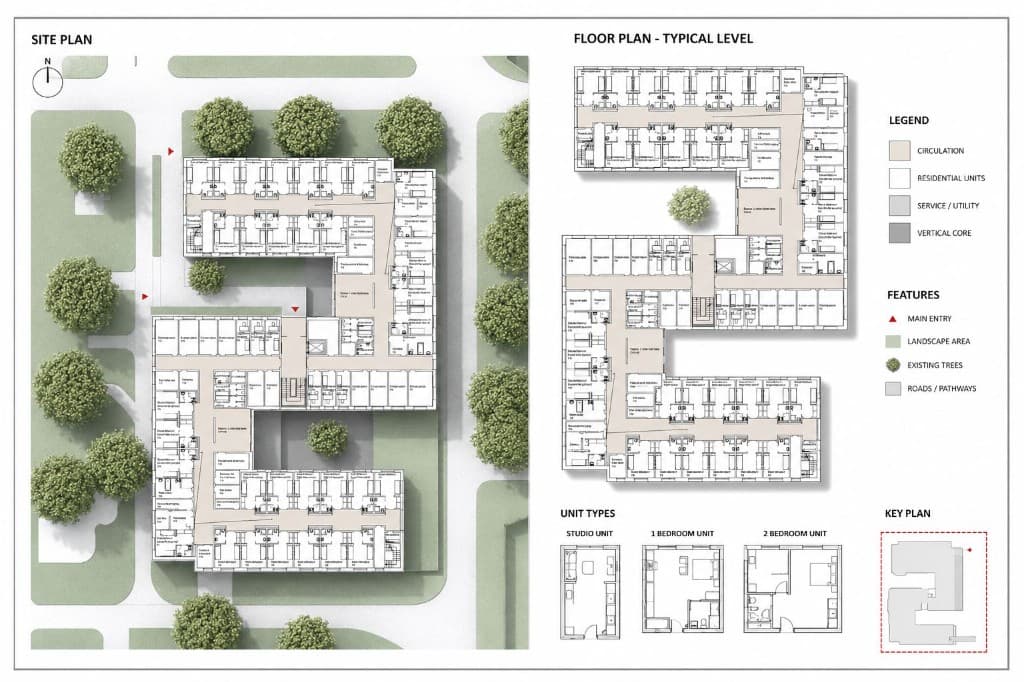 Courtyard Residence Site Plan