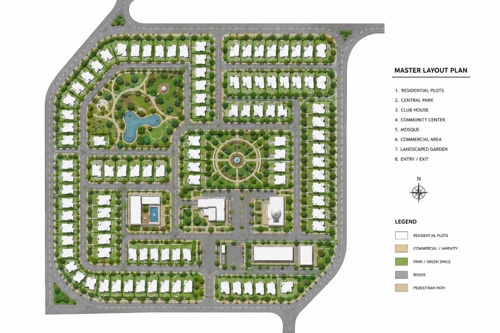 Central Park Master Layout Plan