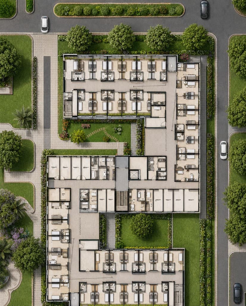 Residential Block Floor Plan